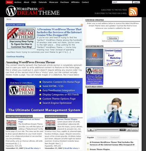 WordPress Dream Theme