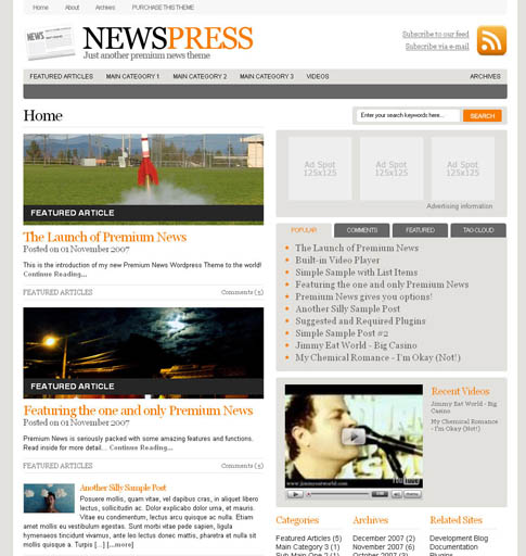 NewsPress Theme News Press Theme