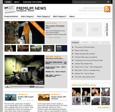 Premium News Theme Premium News Theme