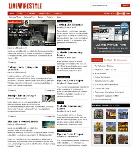 Live Wire Style Live Wire Style Theme