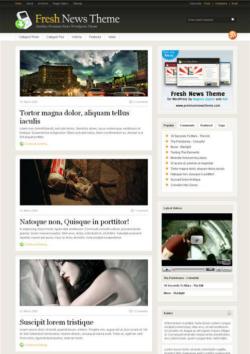 freshnews-theme Fresh News Theme