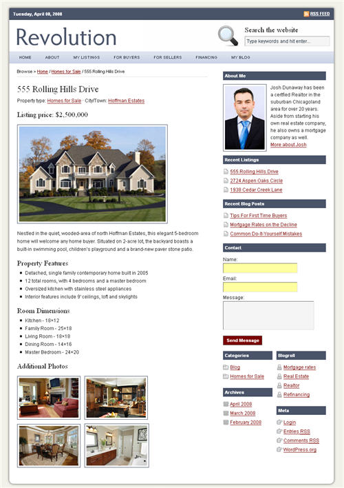 realestate-theme2 Revolution Real Estate Theme
