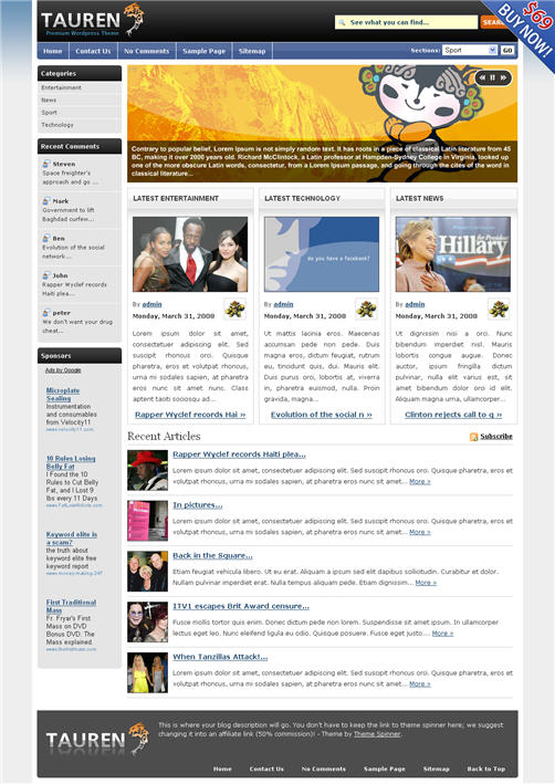 tauren-pro-theme Tauren Pro WordPress Theme