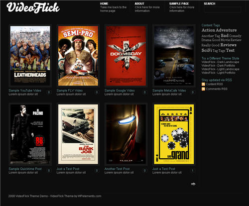 Video Flick Theme Video Flick Theme
