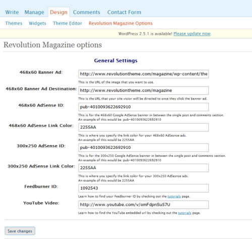 revmag-options Revolution Magazine Options Page