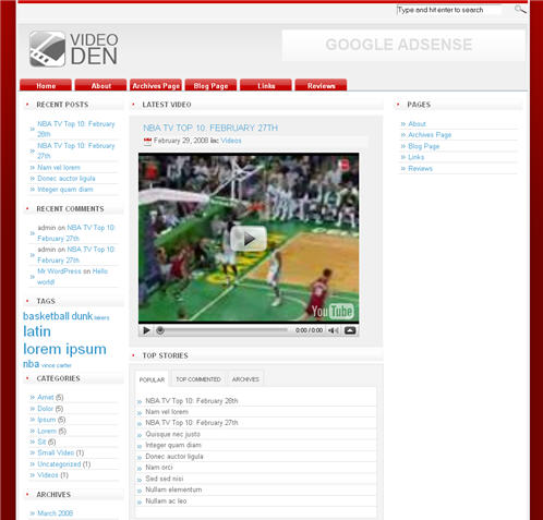videoden-theme Video Den Theme