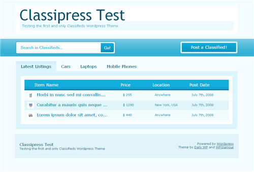 classipress1 Classipress wordpress theme