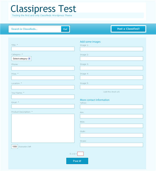 classipress2 Classipress theme