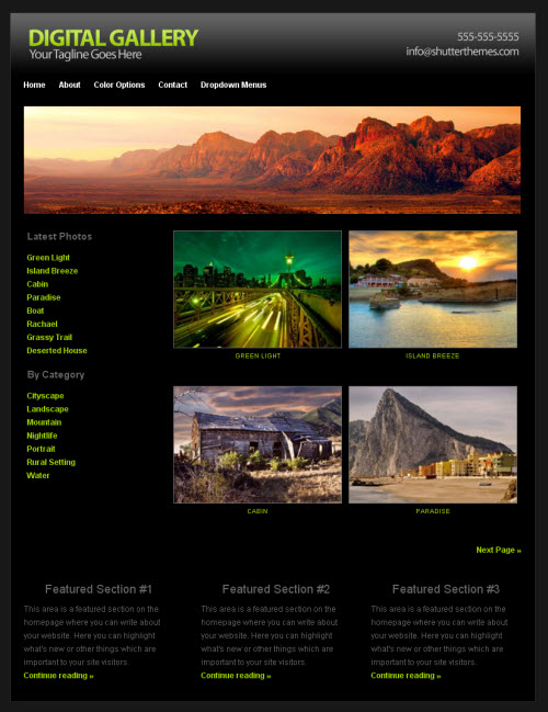 digital-gallery-black Digital Gallery Black WordPress Theme