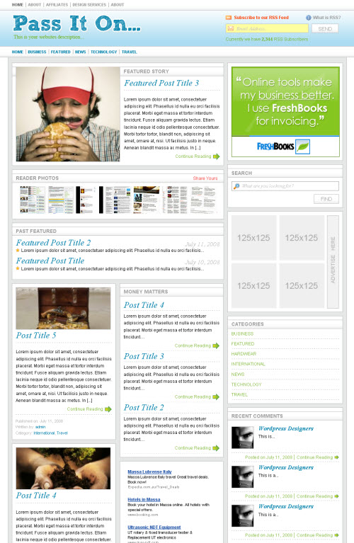 pass-it-on-theme Pass it on wordpress theme