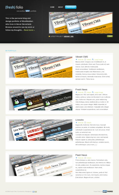 Fresh Folio Theme