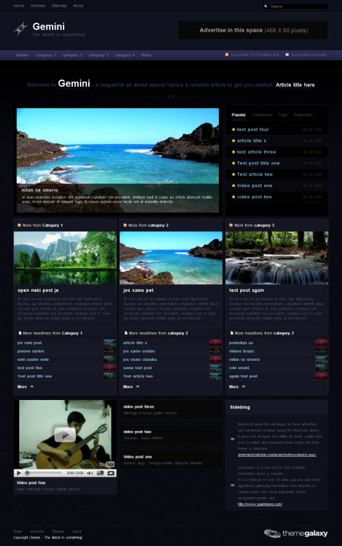 gemini-theme gemini wordpress theme