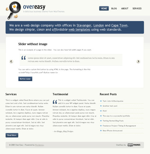 overeasy-theme1 Over easy wordpress theme