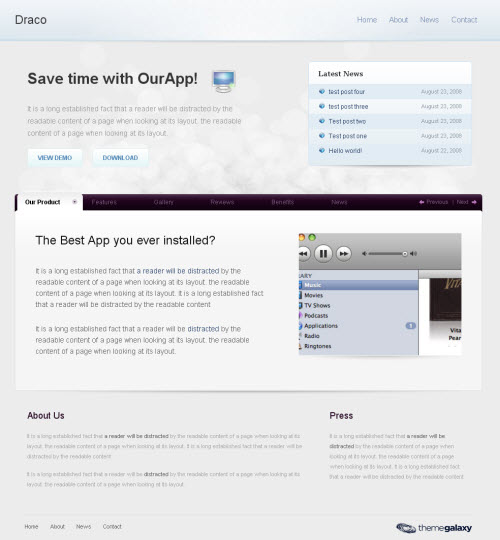 Draco premium wordpress theme