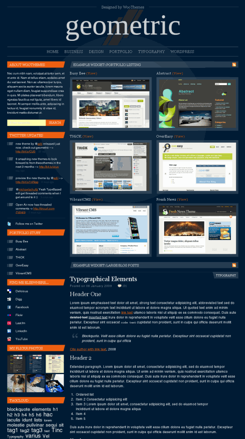 geometric-theme geometric wordpress theme