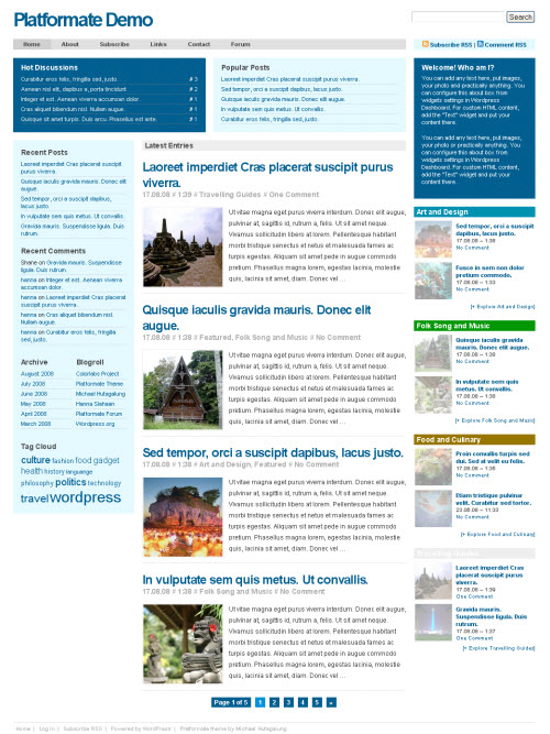 platformate-theme-home platformate wordpress theme