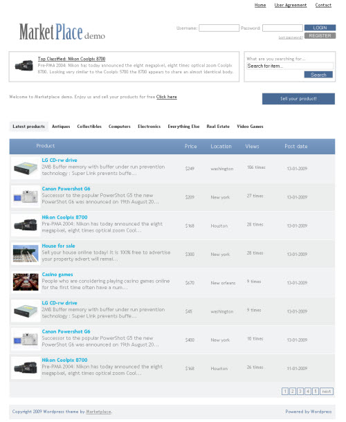marketplace-theme marketplace wordpress theme