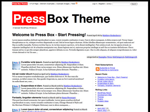 press box wordpress theme