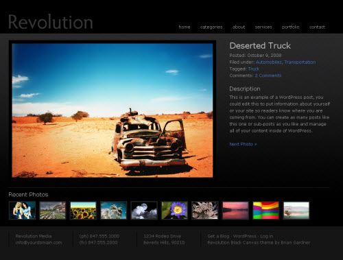 revolution black canvas