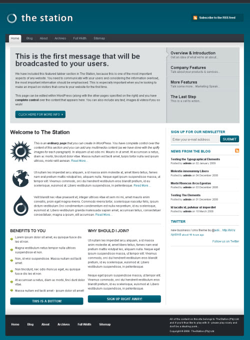 the-station-theme the station wordpress theme from woothemes