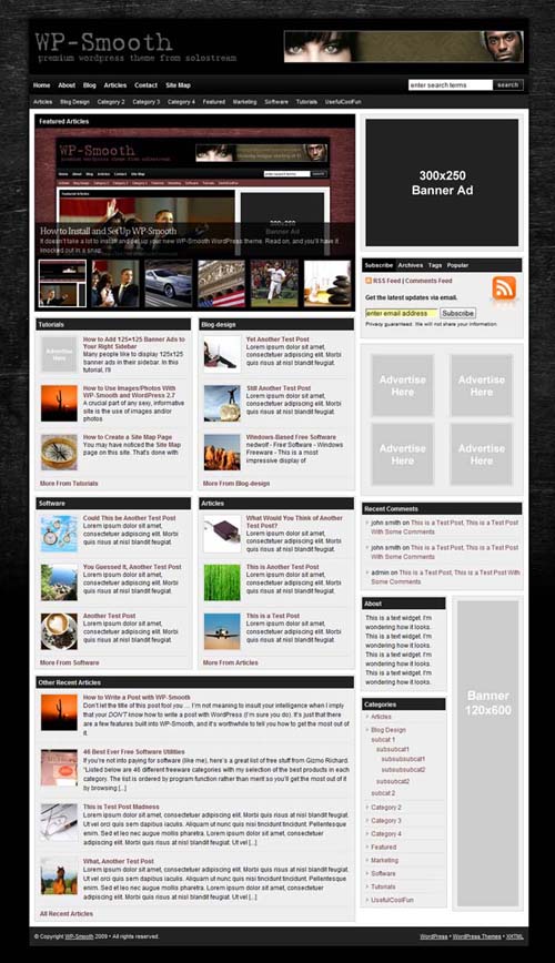 wp-smooth-black wp smooth wordpress theme