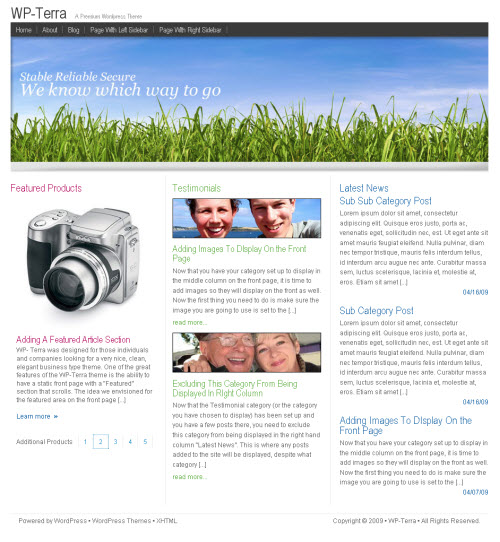 wp-terra-theme wp-terra wordpress theme