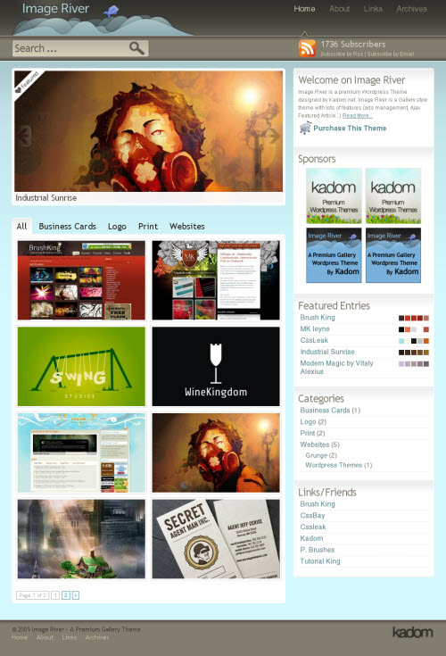 image-river-wordpress-theme image river wordpress theme