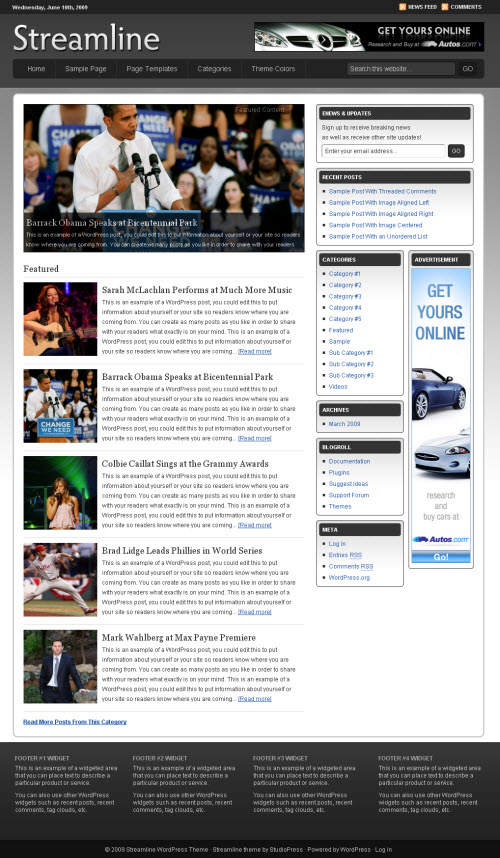 streamline3-theme streamline studiopress wordpress theme