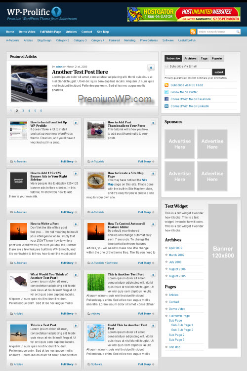 wp-prolific wordpress theme