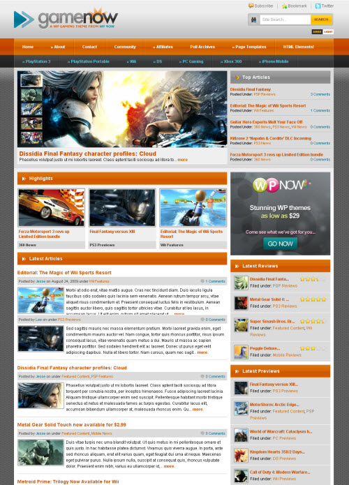 gamenow-wordpress-theme GameNow Premium WordPress Theme