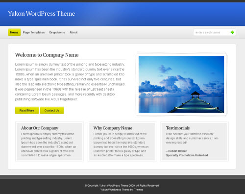 Yukon Business Premium WordPress Theme