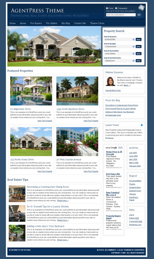 agentpress-theme-1 agentpress wordpress theme