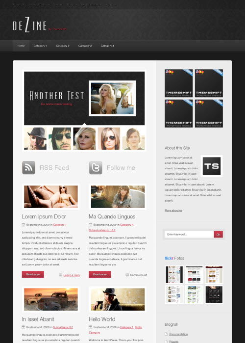 dezine-wordpress-theme DeZine Blog Magazine WordPress Theme