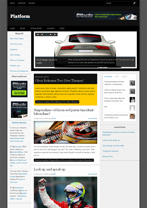 platform-wordpress-theme Platform Premium WordPress Theme