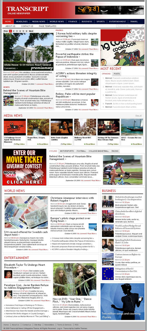 Transcript- magazine-wordpress-theme Transcript Premium WordPress Theme