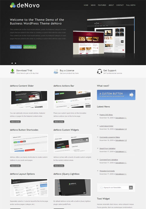 denovo-wordpress-theme deNovo Business Premium WordPress Theme