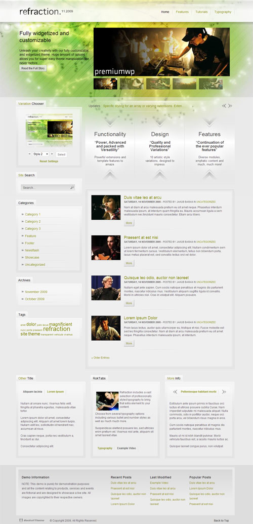 Refraction Exceptional WordPress Theme