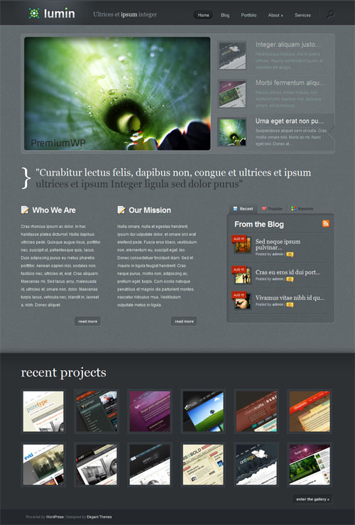 lumin wordpress theme