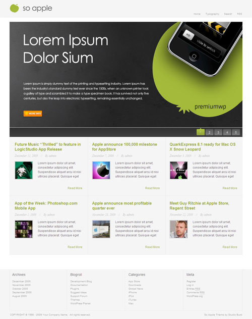 FREE So Apple - Business WordPress Theme FREE So Apple - Business WordPress Theme