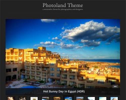 photo land wordpress theme
