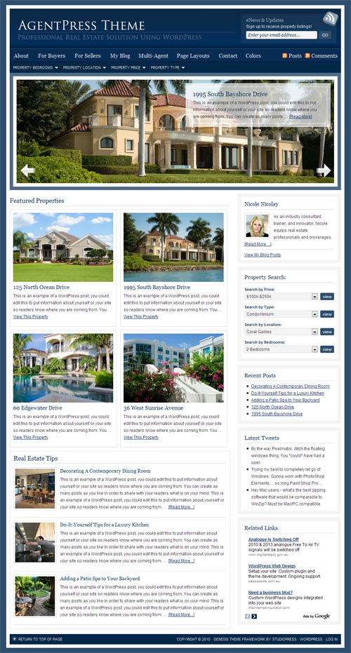 agentpress wordpress theme