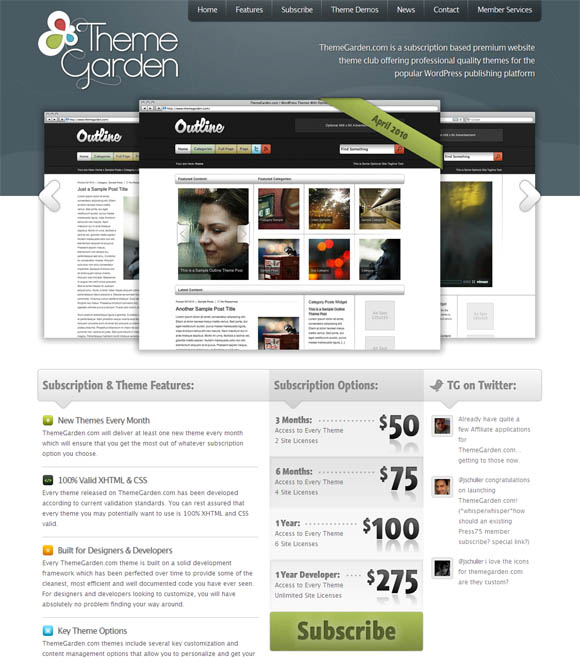 theme garden wordpress themes