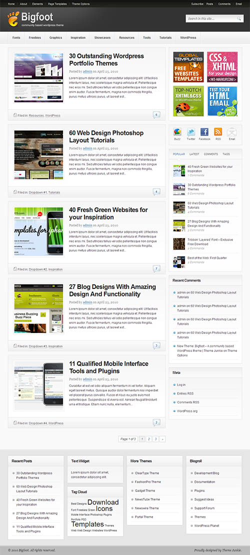 bigfoot-wordpress-theme bigfoot wordpress theme