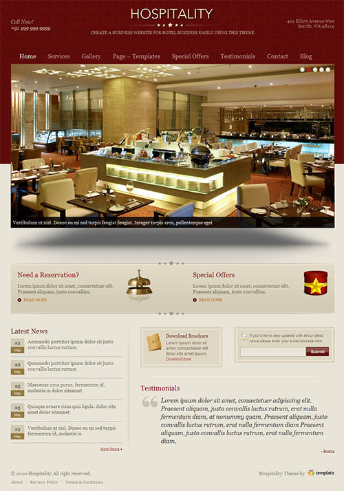hospitality-wordpress-theme Hospitality Premium WordPress Theme
