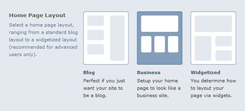 homepage layouts