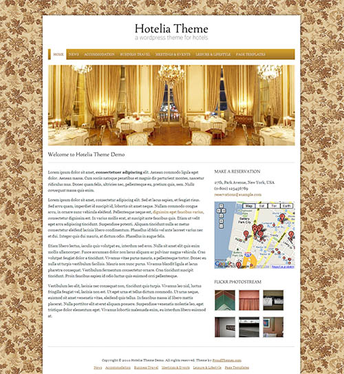 hotel wordpress theme