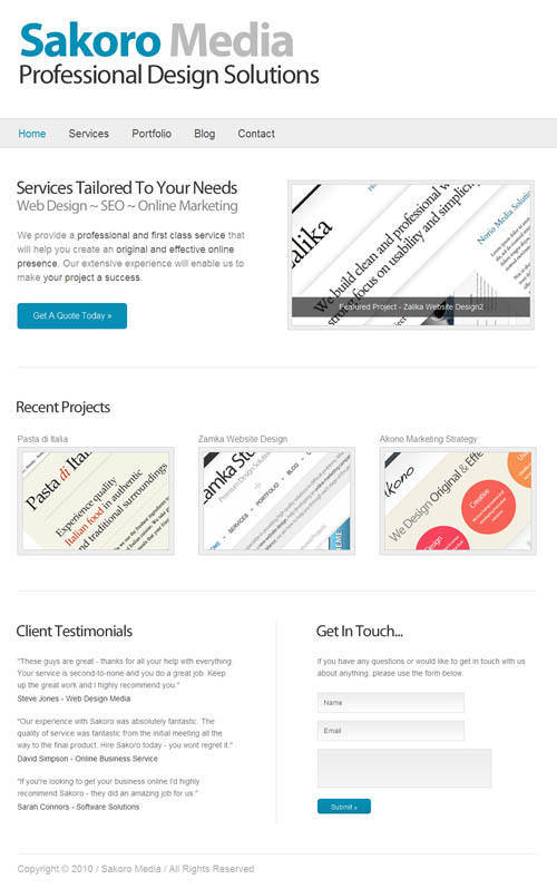 sakoro-wordpress-theme Sakoro Small Business WordPress Theme