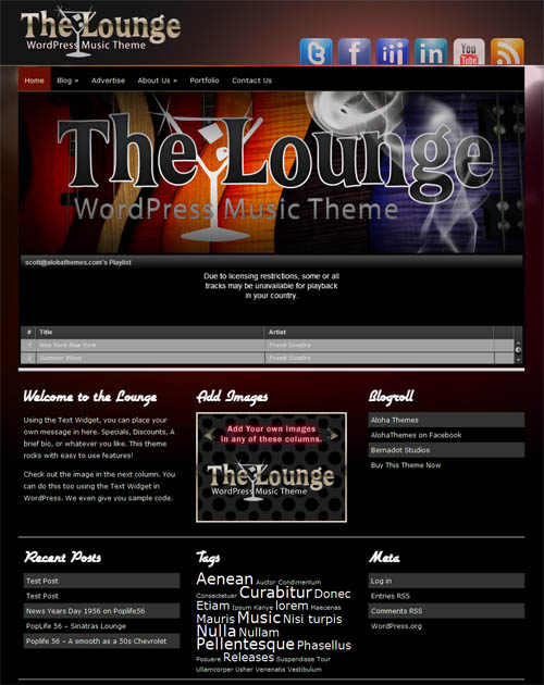 the-lounge-wordpress-theme The Lounge Music WordPress Theme