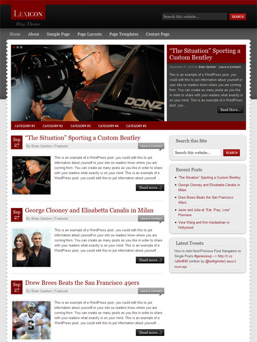 Lexicon Premium WordPress Child Theme