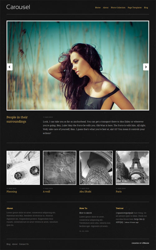 Carousel Photography Premium WordPress Theme